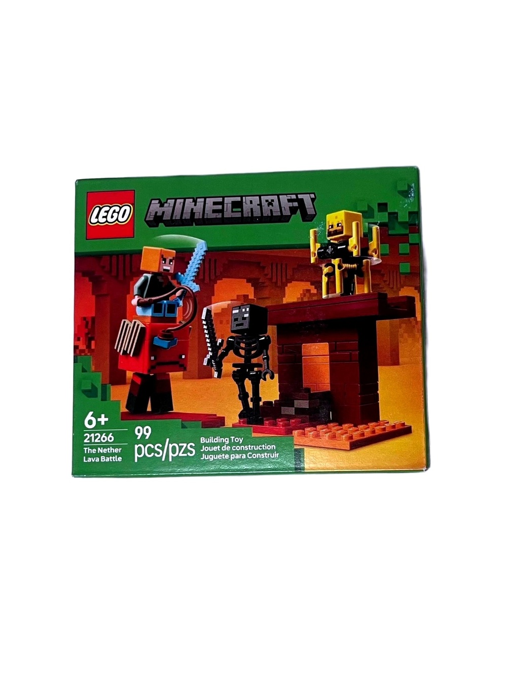 LEGO Minecraft 21266 The Nether Lava Battle Set New Sealed